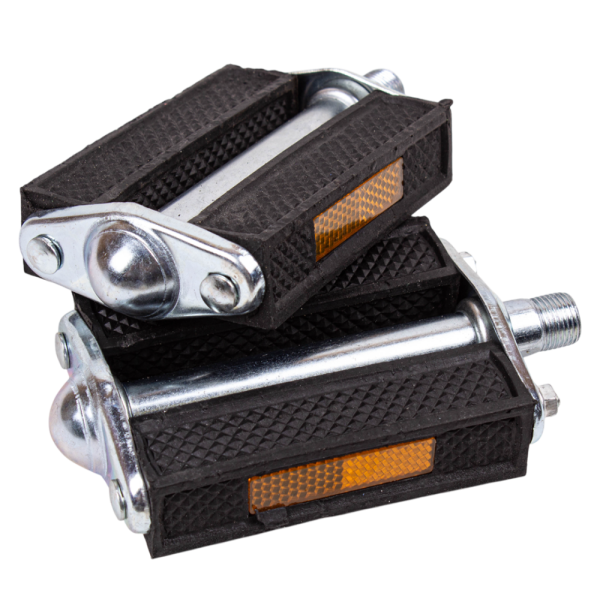 Педали вело метал+резина , ф14 , метрическая резьба,YH&SLW250220-24,