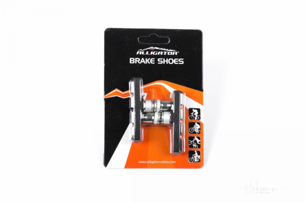 Колодки тормозные v-brake 6-200245 с крепежом ассиметр. 60мм на блистере VB-632-DIY ALLIGATOR NEW