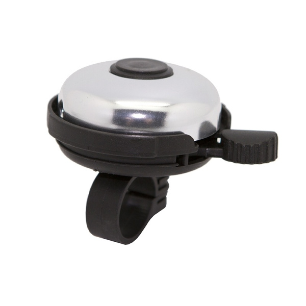 Звонок 00-170720 сталь/пластик D=45мм (200) черно-серебристый