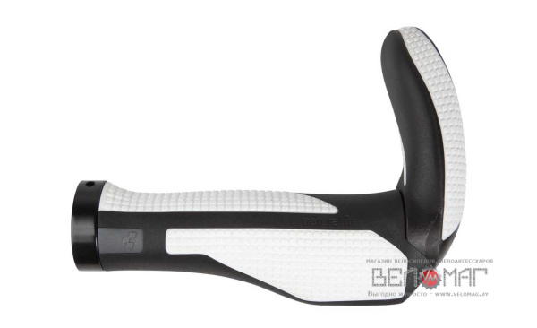 Грипсы CUBE Natural Fit Tour Bar Ends Medium черный&белый
