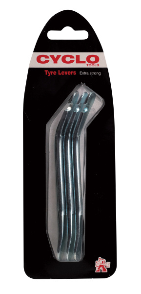 Монтажки CYCLO, 7-06014, сталь хромир. с крючками длинные, (3шт), серебр. (Англия)