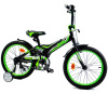 Велосипед детский двухколесный BIBI 18" SPACE 18.SC.SPAC.BL/GR black/green