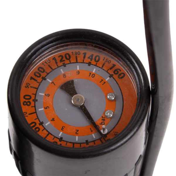 Напольный ножной велонасос West Biking с манометром, стальной корпус, 11 Bar