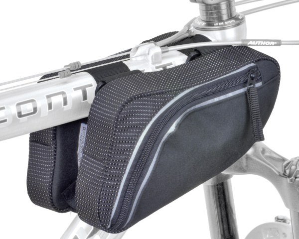 Сумка под раму AUTHOR A-R281, 8-15001080, GSB front двойной передний треуг. V=2х0.6л, черная