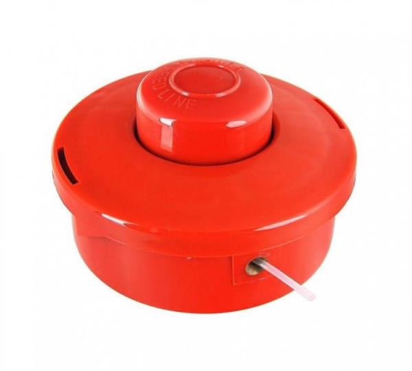 Головка бензотриммера Komatsu MODEL с защитным ободом, кнопка с металлической вставкой, М10x1,25LH левая