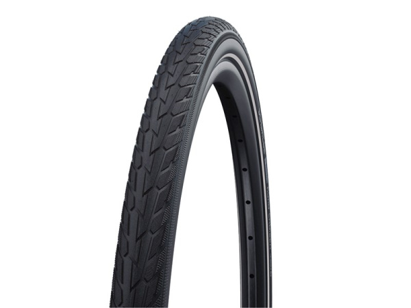 Покрышка. 27,5x1,65 650x42B 05-11101304  ROAD CRUISER K-Guard, TwinSkin 44-584 B/B+RT HS484 GREEN 50EPI (светоотр полоса) черная SCHWALBE
