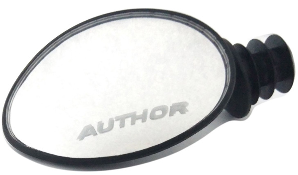 Зеркало овальное, панорамное AUTHOR AM-70, 8-16450005, 70мм, 3 степ. своб., торц. крепление, черное