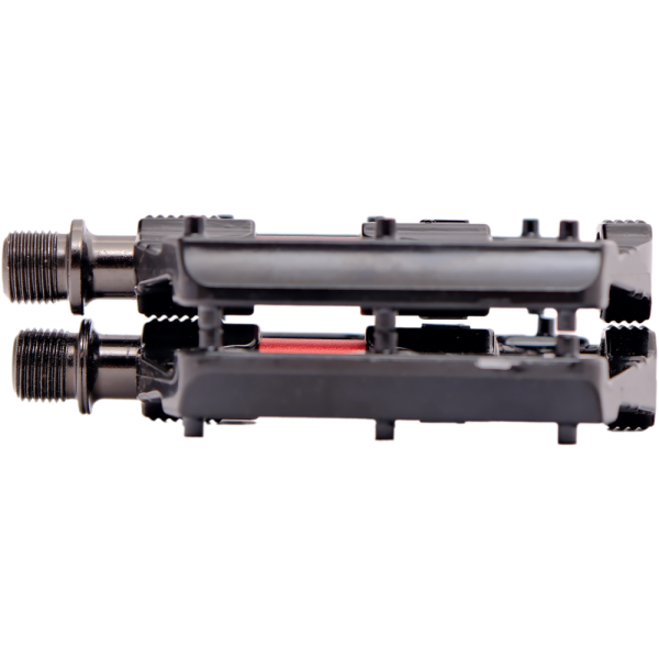 Велосипедные педали PD-T66, пластик, метал. шипы, 9\16", пром. подшипники, 120х98х18мм