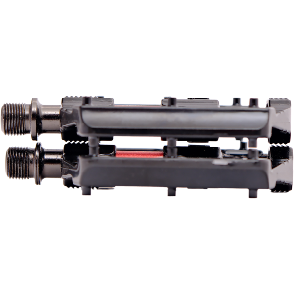 Велосипедные педали PD-T66, пластик, метал. шипы, 9\16", пром. подшипники, 120х98х18мм