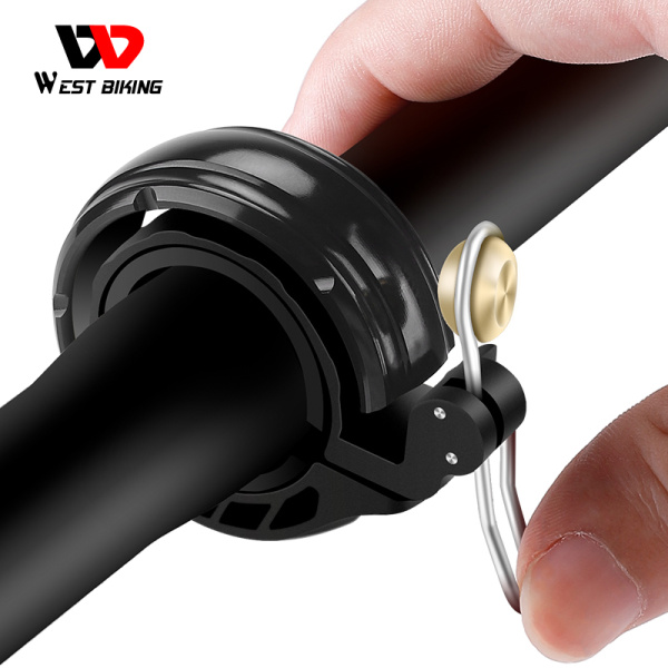 Велосипедный звонок , материл: пластик, сплав 7075Т, медь, диаметр посадочного отверстия от 2.2 до 3.2 см, West biking арт. 0706050