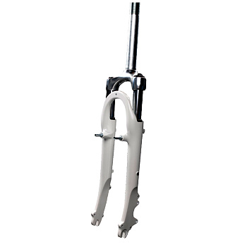 Вилка 26" аморт. ZOOM YS-768 (без лого) 5-395303 сталь 1 1/8" ход 40мм пруж.-эласт. шток 260мм, РЕЗЬ