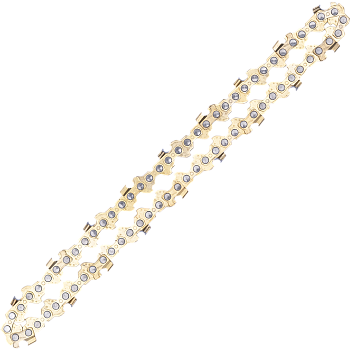 Цепь пильная NUZEN 10 см, 4", 1/4", semi chisel, 1,1 мм, 28 звеньев, 24AP028E, для минипил