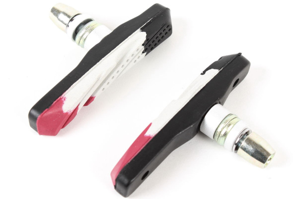 Колодки тормозные v-brake 6-200486 72мм всепогодные VB-697-DIY блистер 3х цветные ALLIGATOR