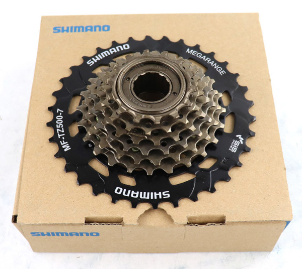 Трещотка Shimano, TZ500, 7ск, 14-34,  чер,