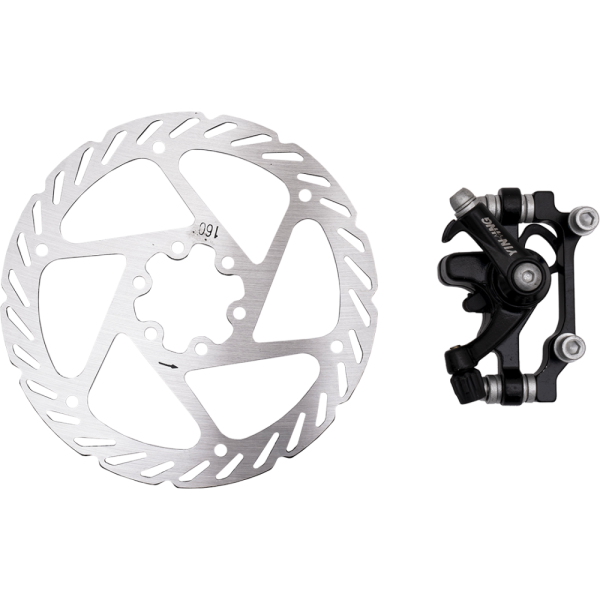 Комплект механических дисковых тормозов (2 диска 160мм+2 тормоза) YINXING