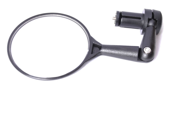 Зеркало круглое, панорамное, 6-647160, 3", 3 степ. своб., торц. крепление, черное