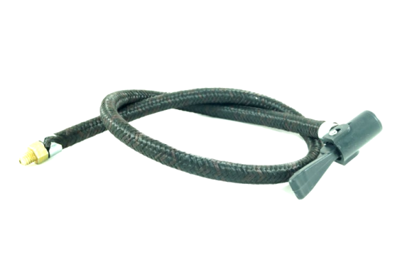 Шланг насоса с метал. наконечником плетеный