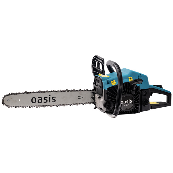 Бензиновая цепная пила Oasis GS 4618 NEW, двигатель 46 куб.см, 2,2 кВт / 3,0 л.с., 18"/45 см, .325", 1,5 мм, 72 зв., легкий старт