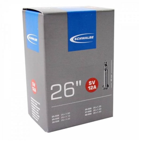 Камера. 26 спорт 05-10432343 SV12A 26х1,00-1,50 (25/40-559) IB 40mm. SCHWALBE