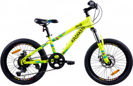 Велосипед KRAKKEN  SKULLY 20  желтый 2022