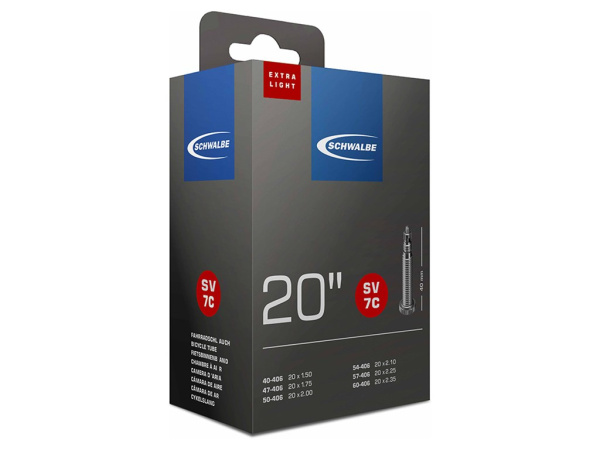 Камера. 20 спорт 05-10415713 SV7C 20х1,50-2,35 EXTRA LIGHT (40/60-406) IB 40mm. SCHWALBE
