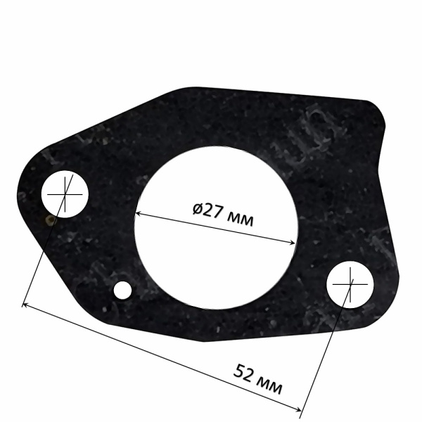 Прокладка карбюратора №2 (карбюратор/переходник) 188F-192F, GX390-GX460