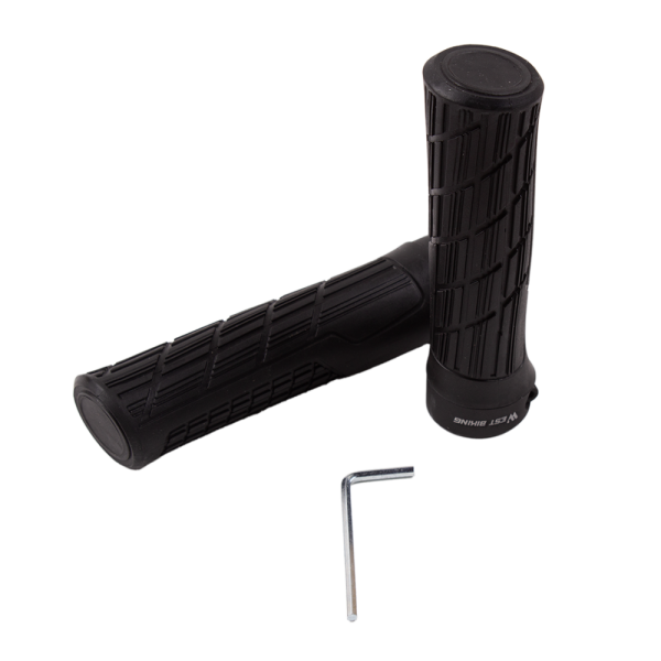 Грипсы West Biking, алюминиевый замок, термопластик, длина 133 мм