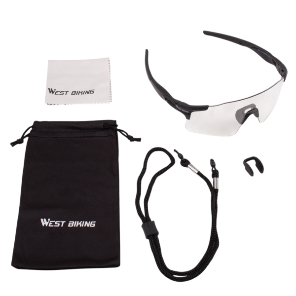 Велосипедные многофункциональные очки West Biking (хамелеоны), противоударный чехол