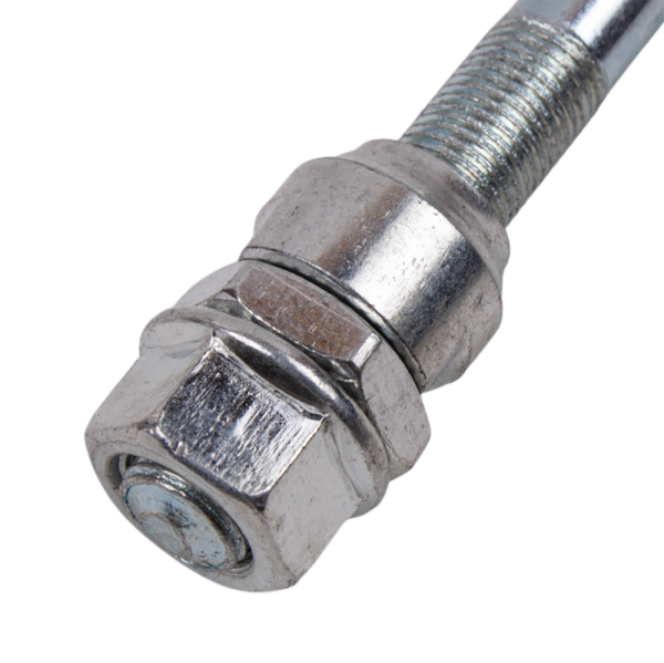 Ось передней втулки под гайки, KL-901, 3/8"x140 мм, сталь,