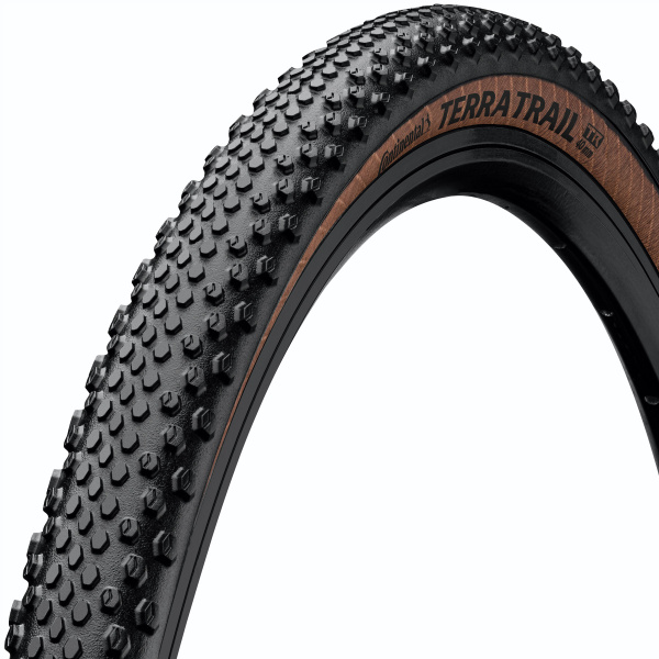 Покрышка.  28 /700x40C/28x1,50 02-0101836 (40-622) Terra Trail ProTection черн/коричневая (кевлар/складная) CONTINENTAL