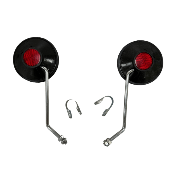 Зеркало Deepak круглое с катафотом, (отгрузка кратно 10 шт)