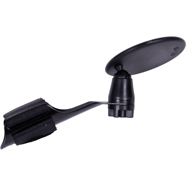 Зеркало круглое, плосокое, 6-647338, 3", 3 степ. своб., крепление к ручке руля на липучке, черное