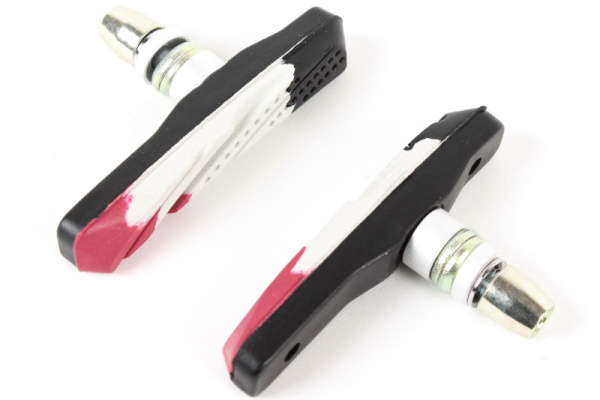 Колодки тормозные v-brake 6-200486 72мм всепогодные VB-697-DIY блистер 3х цветные ALLIGATOR