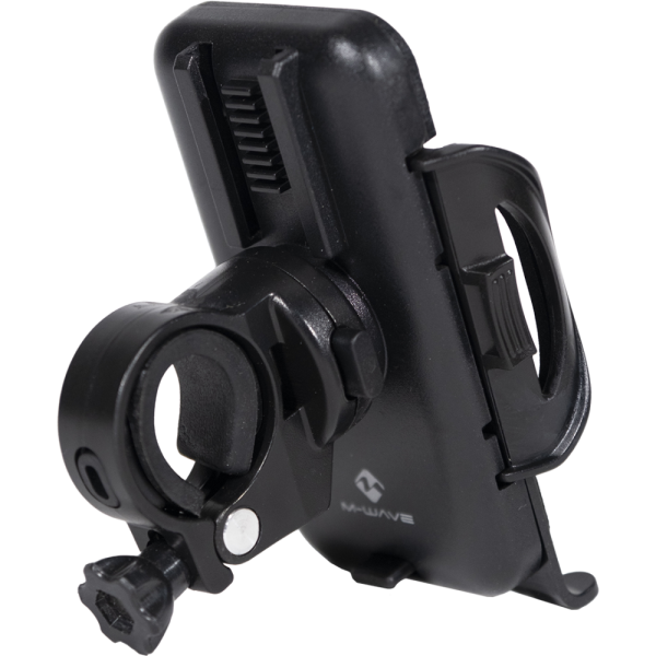 Держатель для смартфона 5-122405  пласт. 110-126х55-72х11мм вращ. крепл. на руль черный M-WAVE