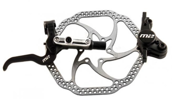 Торм. набор гидр. 3-407 диск. ПЕРДНИЙ M2 (ротор 160мм+суппорт+торм.ручка+шланг+колодки VX852) черный M2F160BAMROW-O CLARKS