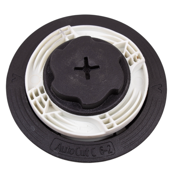 Головка триммерная Autocut C6-2, M8x1,25RHF, до 2,4 мм, Load-n-Go (намотка без разборки), изогнутая штанга, двигатель до33cc, FS38-FS50