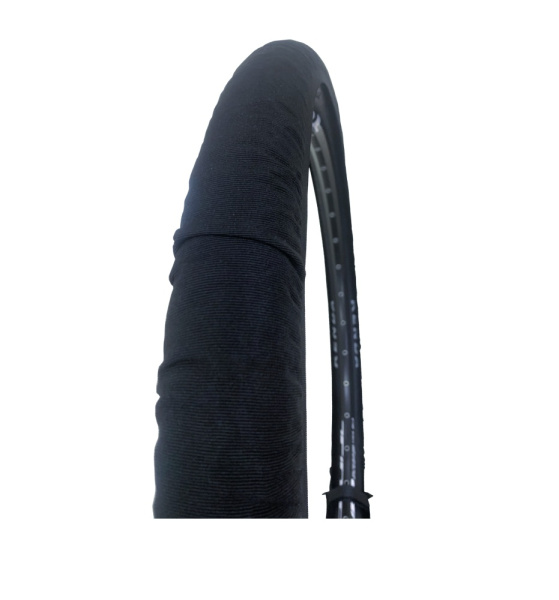 Комплект эласт. чехлов из 2-х шт. на колеса для велосипеда, р-р 26"-29", цвет черный PROTEKT 