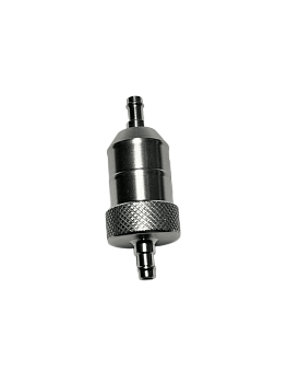 Фильтр топливный CNC разборный, со сменнным элементом (серебристый)