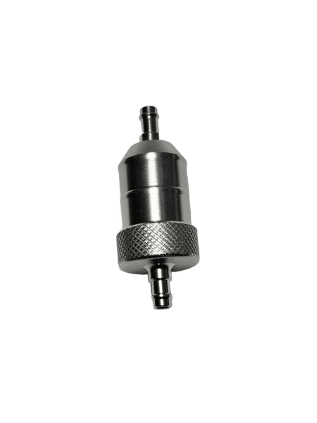 Фильтр топливный CNC разборный, со сменнным элементом (серебристый)