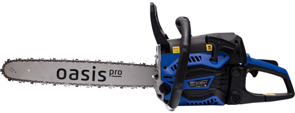 Бензиновая цепная пила Oasis GS-5618 Pro, двигатель 56 куб.см, 2,8 кВт / 3,8 л.с., 18"/45 см, .325", 1,5 мм, 72 зв., легкий старт