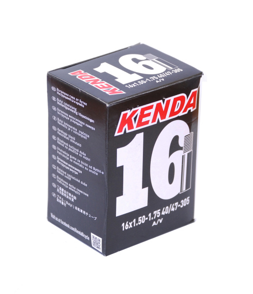 Камера 16 авто 5-511406 (новый арт. 5-516371) "узкая" 1,50-1,75 (40/47-305) для складных вело (50) KENDA