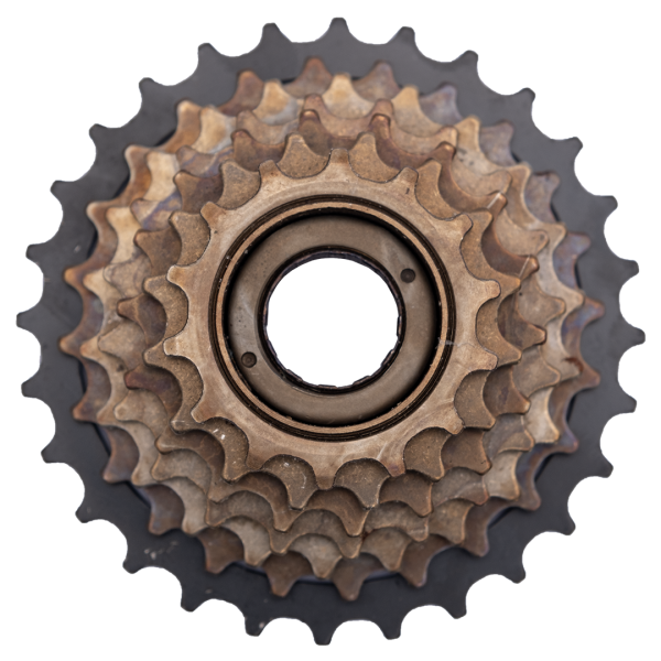 Звездочка вело задняя EDX7 (семерик),  большая звезда черного цвета,дизайн Shimano   (уп-ка 50 шт)