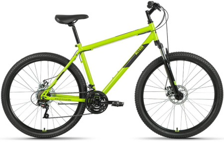 Велосипед ALTAIR MTB HT 27,5 2.0 D (27,5" 21 ск. рост. 17") 2022, зеленый/черный, RBK22AL27141