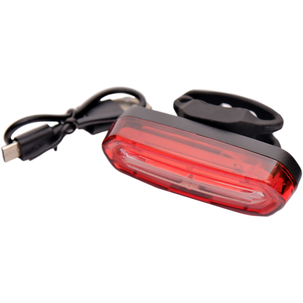 Велосипедный фонарь задний аккумуляторный 650mAh, 120 люмен., 7 режимов работы, IPX защита от влаги, West Biking арт.0701111