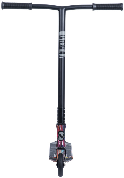 Самокат NOVATRACK PIXEL PRO BL, PU колеса 110 мм с алюмин.ободом, жесткость PU 88A, пром.подшипник, 