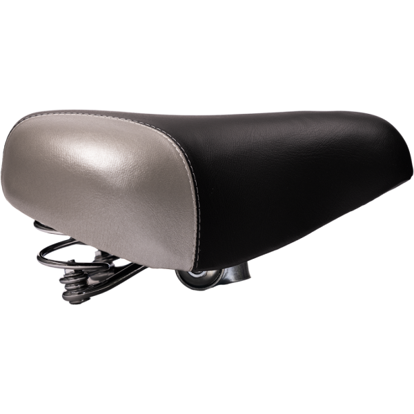 Седло (011) 28", стикер «Р», аналог Stels, 245х210 (черн/сер, черн/син, черн/красн)