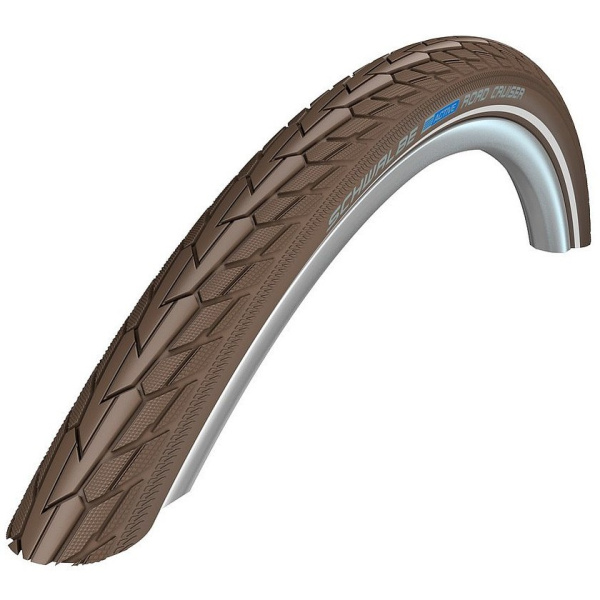 Покрышка. 28x1,75 (47-622) 05-11101288 ROAD CRUISER K-Guard, TwinSkin CO/CO+RT HS484 SBC 50EPI кофейная SCHWALBE