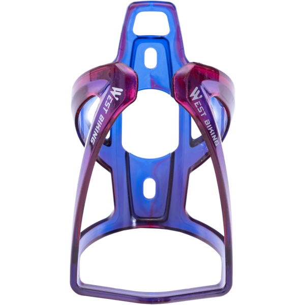 Флягодержатель, ударопрочный пластик, болты в комплекте, West Biking,фиолетово-синий,арт. 0704037