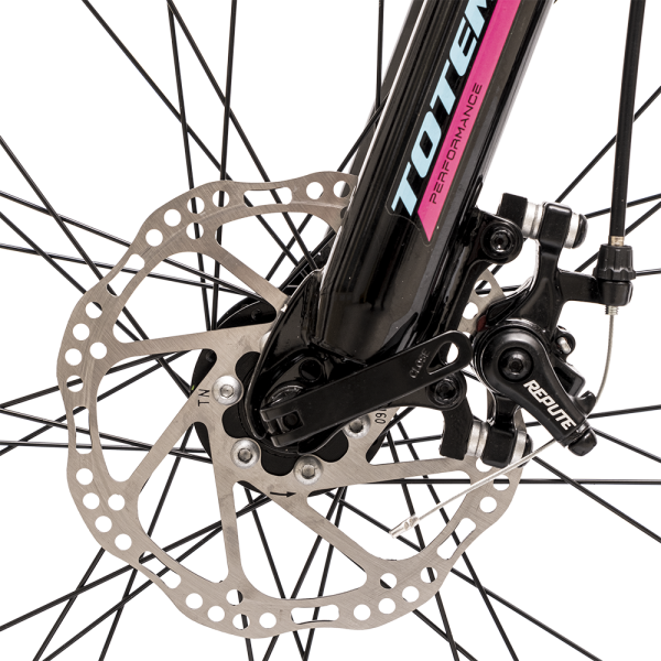 Велосипед TOTEM Y650 26" D (26" 21ск рост 13.5") 2023 черный/розовый