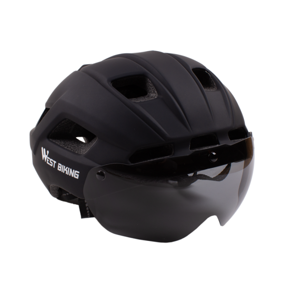 Шлем West Biking, магнитная линза, светодиодный фонарь, L (56-62 см), 330 г